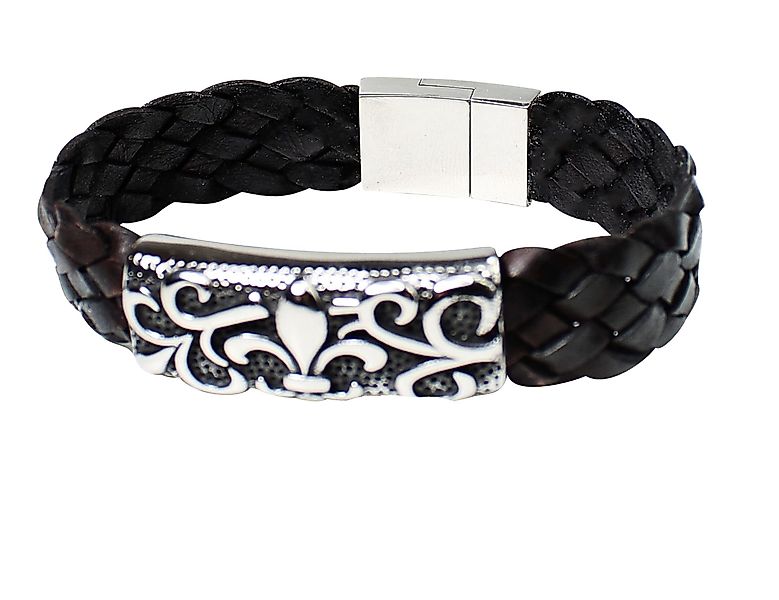 FRONHOFER Lederarmband 19125, Lederarmband geflochten, weiches günstig online kaufen