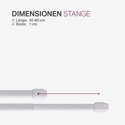 Bestlivings Vitragestange 2er-Pack, Ø 10 mm, günstig online kaufen