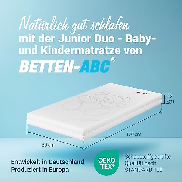 Kindermatratze Babymatratze Junior-Duo -mit Trittkante 60x120, günstig online kaufen