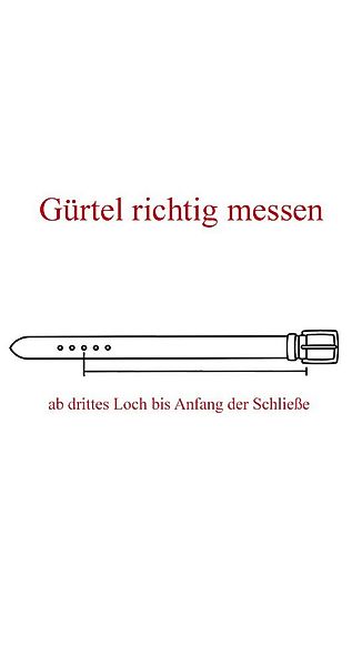 VITTOZZI Ledergürtel 939-GA-35 günstig online kaufen