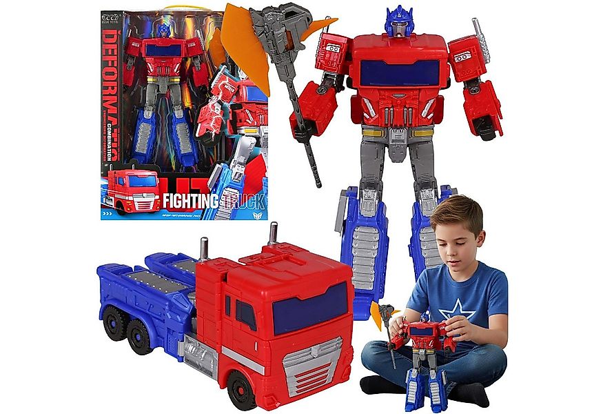 Sarcia.eu Spielzeug-LKW Rot-blauer Roboter Lastwagen 2in1 Spielzeug 3+ – ME günstig online kaufen