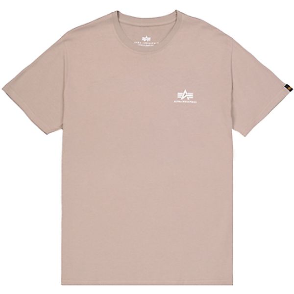 Alpha Industries  T-Shirts & Poloshirts Basic T Small Logo - vintage sand günstig online kaufen