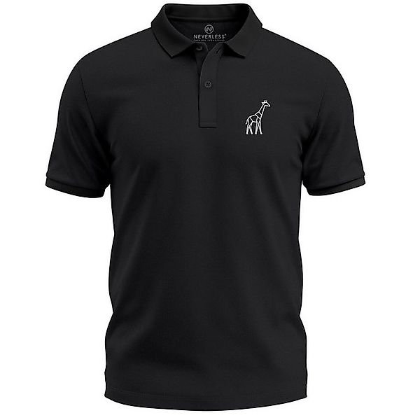 Neverless Poloshirt Poloshirt Herren Giraffe Tierlogo im Polygon-Stil – Kur günstig online kaufen