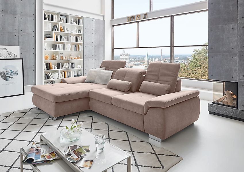 Die PlanBar Ecksofa "MP-IN16037 L-Form mit Federkern-Polsterung", mit Sitzt günstig online kaufen