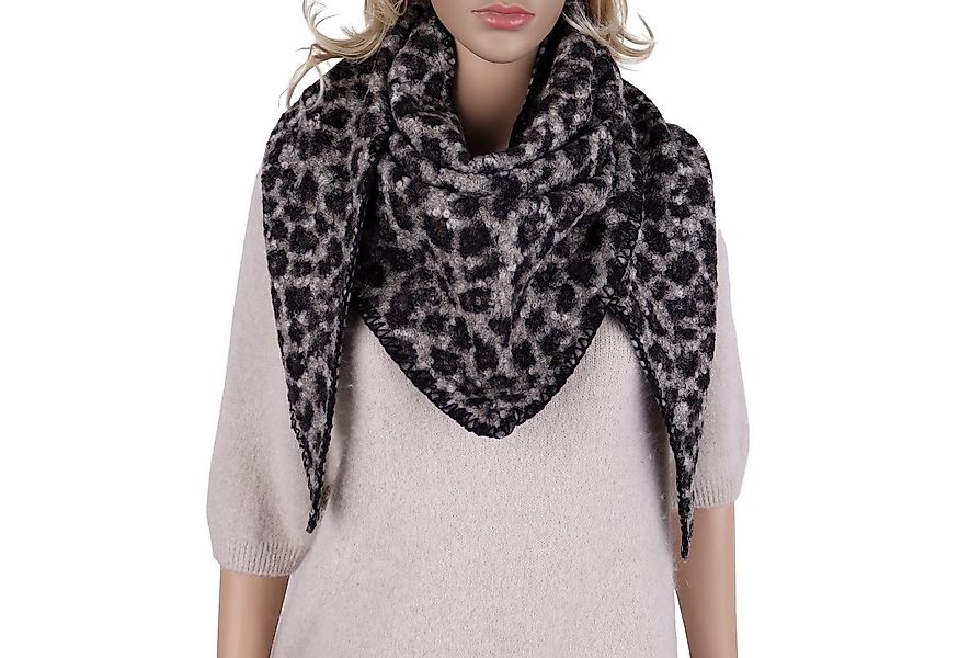 MIRROSI Dreieckstuch kuschliger und warmer Dreiecksschal ca.170x70cm, (Leo günstig online kaufen