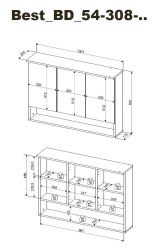 BASIC by Balculina Spiegelschrank Best Spiegelschrank, günstig online kaufen