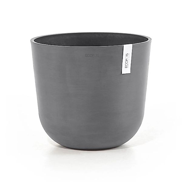 Ecopots Pflanztopf Oslo Grau 35 cm x 30,5 cm günstig online kaufen