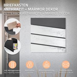 ML-DESIGN Standbriefkasten Briefkasten Postkasten mit Zeitungsfach, günstig online kaufen