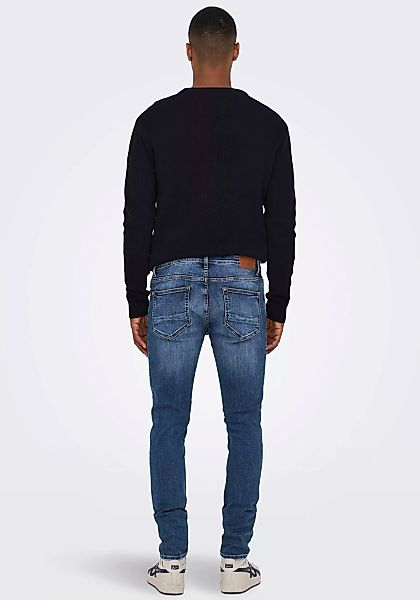 Only & Sons Herren Jeans ONSWARP SKINNY BLUE 3229 - Skinny Fit - Blau - Blu günstig online kaufen