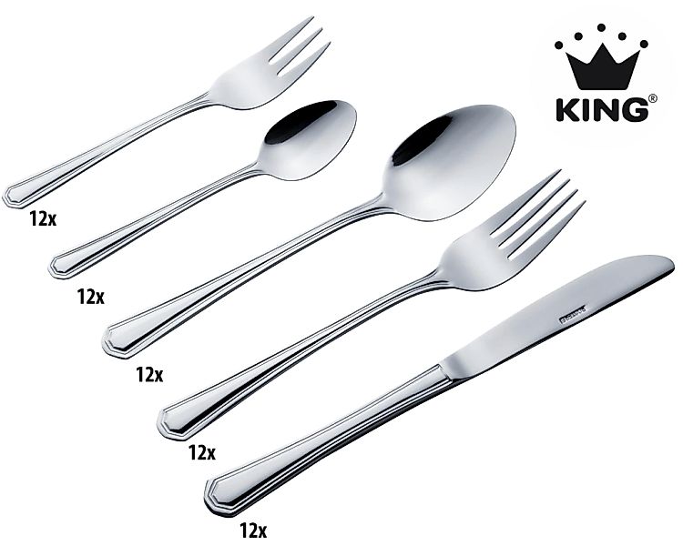 KING Besteck-Set ""Düsseldorf"" Besteck im zeitlosen Design günstig online kaufen