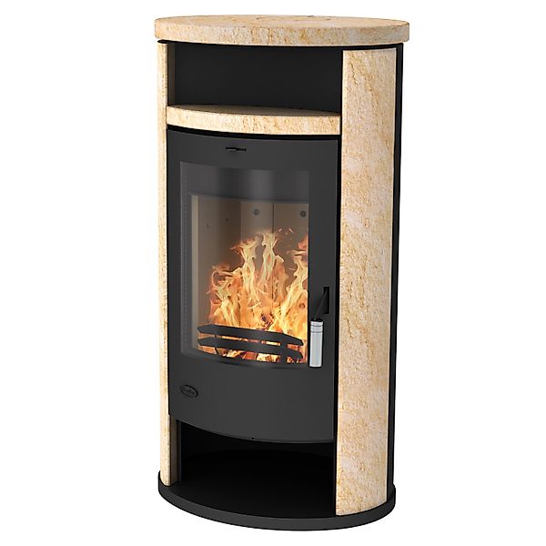Fireplace Alicante Kaminofen Loticstone Schwarz 8 kW günstig online kaufen