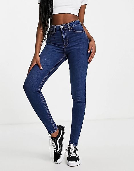 Topshop – Jamie – Jeans in kräftigem Blau günstig online kaufen