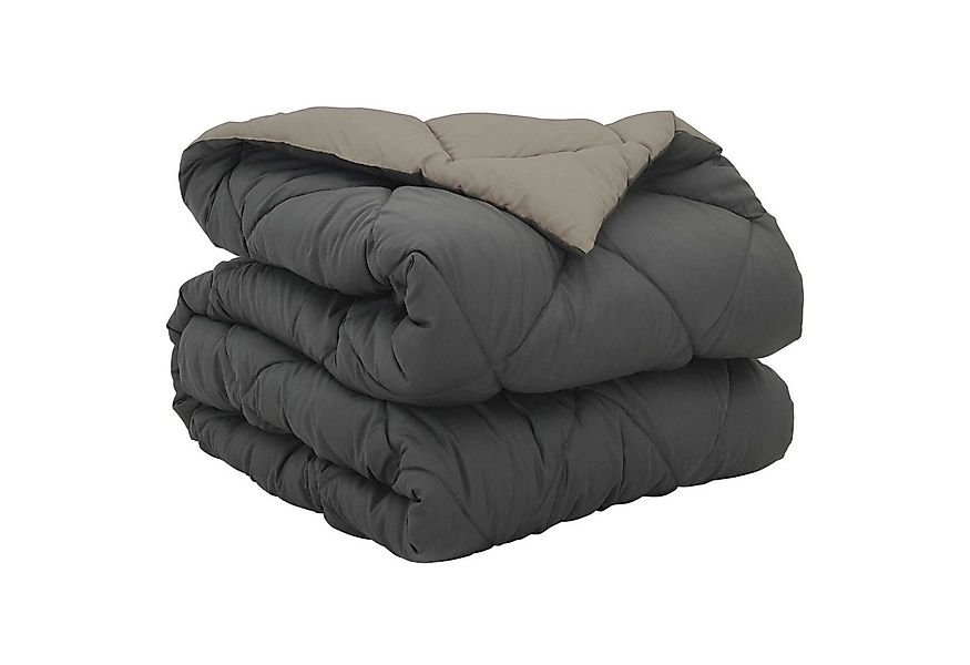 vidaXL Baumwollbettdecke Ganzjahresbettdecke Hellgrau und Anthrazit 200 x 1 günstig online kaufen