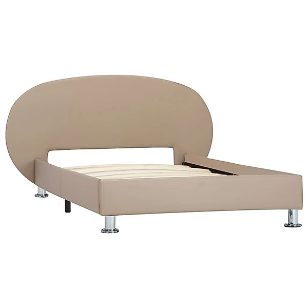 Bettgestell Cappuccino-braun Kunstleder 100x200 Cm günstig online kaufen
