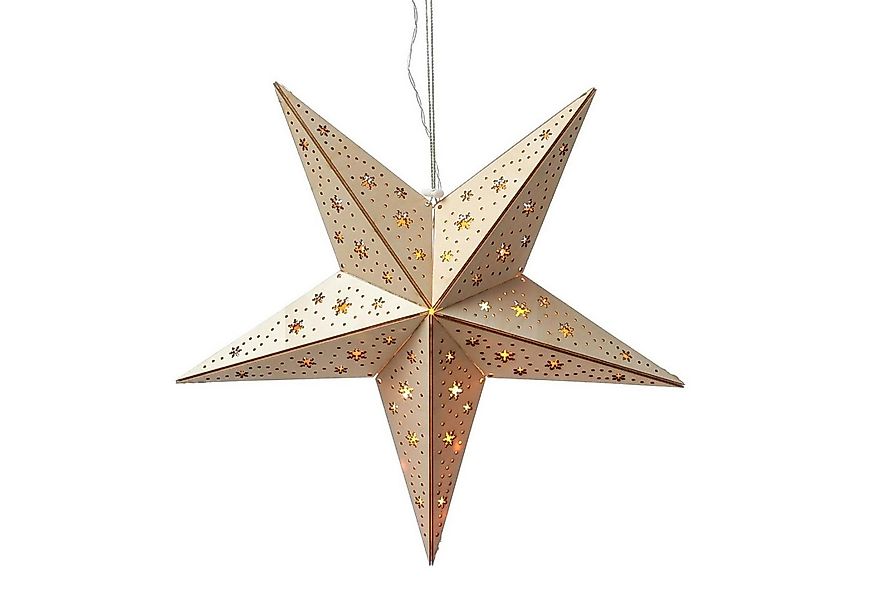 MARELIDA LED Stern LED Holzstern Weihnachtsstern Leuchtstern 10LED Fensterd günstig online kaufen