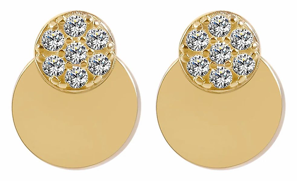 Adelia´s Paar Ohrhänger "Damen Ohrringe – Ohrstecker aus 333 Gold mit Zirko günstig online kaufen