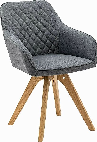SalesFever Esszimmerstuhl, (Set), 2 St., Stoff, Elegantes 2er-Set, Rückenle günstig online kaufen