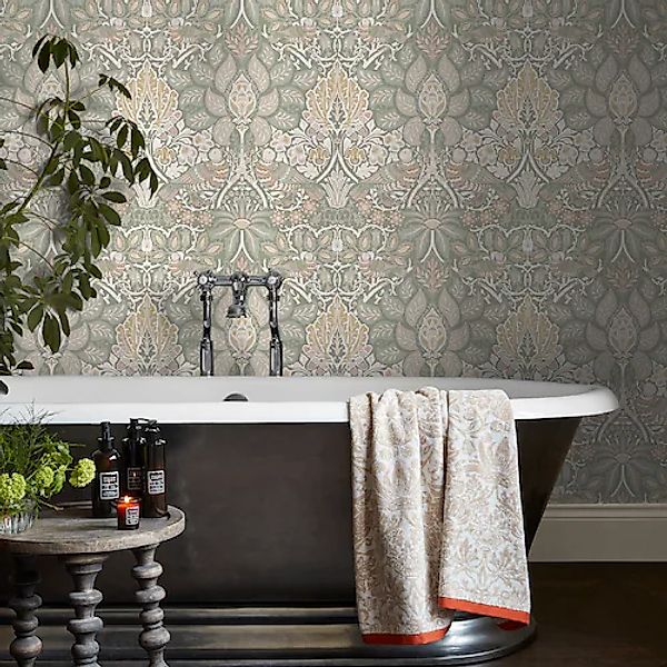 WILLIAM MORRIS AT HOME Vliestapete »Dove & Rose Spring Garden« Motiv glatt günstig online kaufen