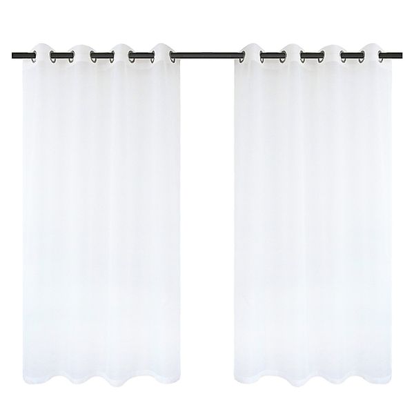 BTTO Vorhang Outdoor Vorhang Transparent Weiss günstig online kaufen