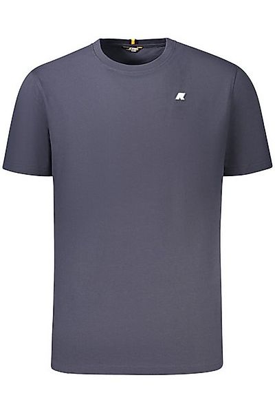 K-Way T-Shirt Herren Kurzarm T-Shirt Blau mit Rundhalsausschnitt günstig online kaufen