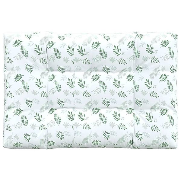 vidaXL Sitzauflage Palettenkissen Blattmuster 120x80x12 cm günstig online kaufen