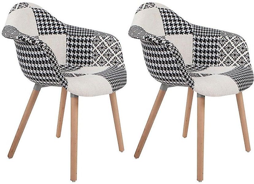 Kayoom Polsterstuhl »Stuhl Dave 110 2er-Set Multi, bequemer Stuhl mit Patch günstig online kaufen