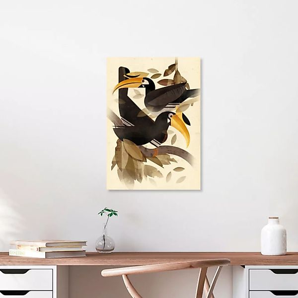 Poster / Leinwandbild - Nashornvogel günstig online kaufen