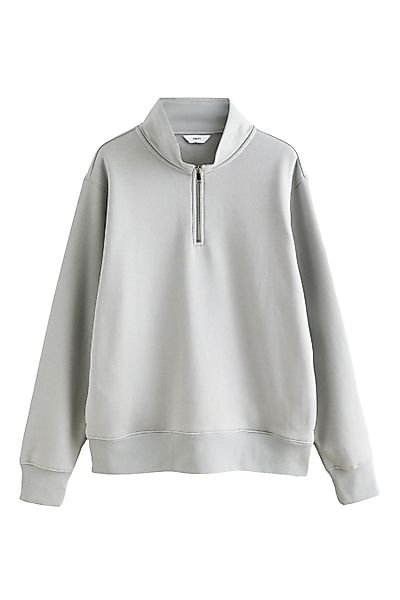 Next Sweater Jersey-Sweatshirt mit kurzem Reißverschlusskragen günstig online kaufen