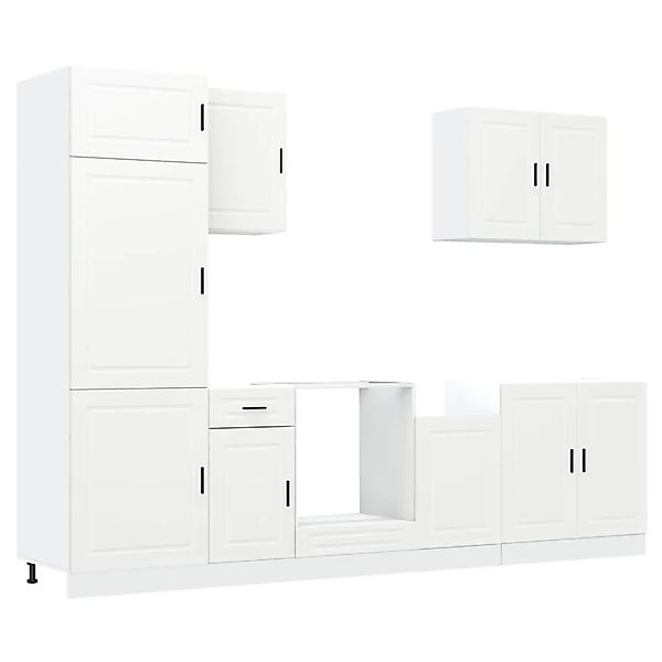 vidaXL 7 Tlg Küchenschrank-Set Porto Weiß Holzwerkstoff 3314781 günstig online kaufen