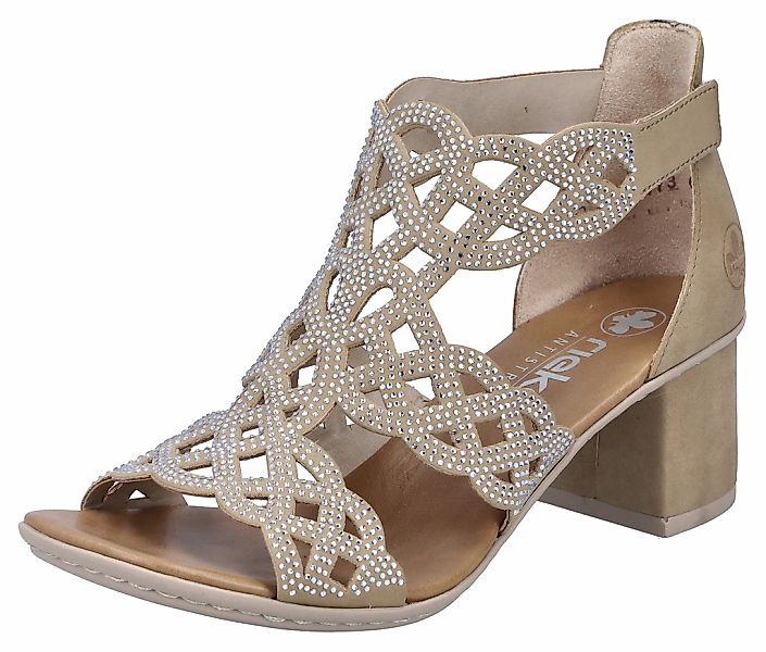 Rieker Sandalette Sommerschuh, Schaftsandale, Urlaubschuh, Blockabsatz mit günstig online kaufen
