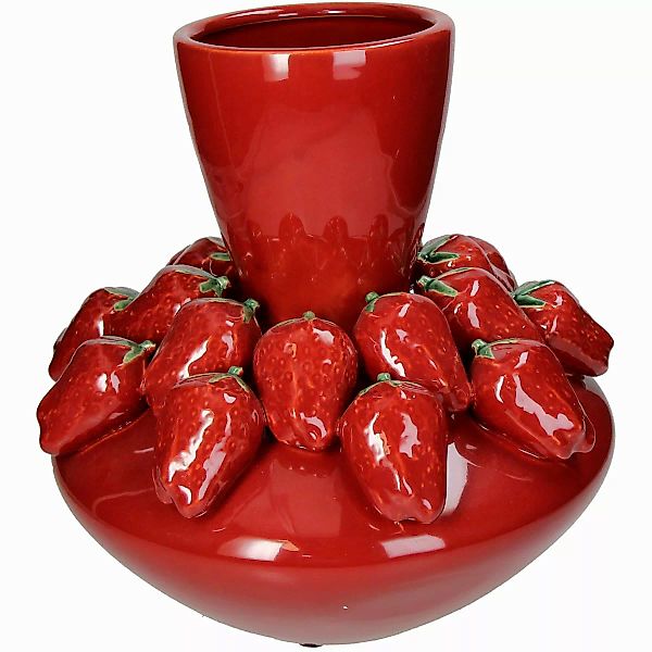 Rote Vase "Strawberry" Ø 32,5 cm günstig online kaufen