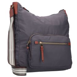 camel active Hobo "Bari" aus hochwertigem matten Nylon mit gestreiftem Gewe günstig online kaufen