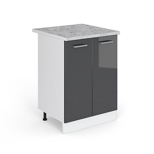 Vicco Schranksystem R-Line, Anthrazit Hochglanz/Weiß, 60 günstig online kaufen