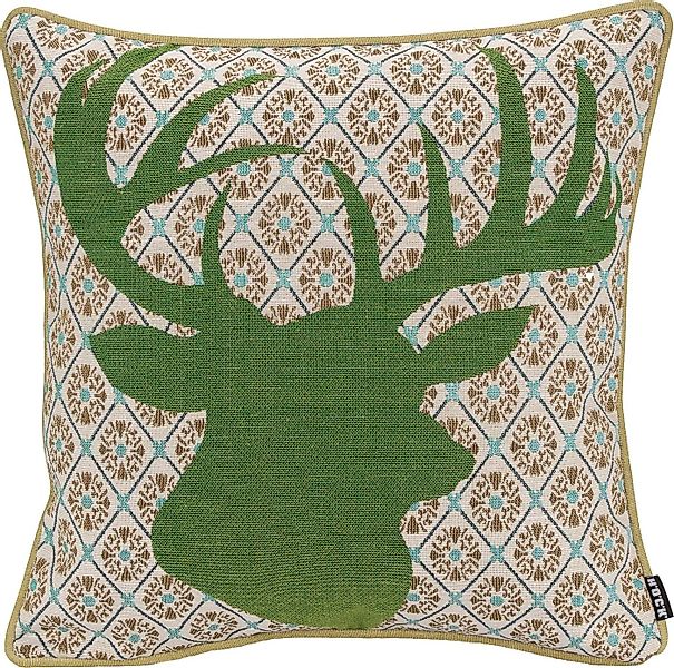 H.O.C.K. Dekokissen Harry Hirsch, im modernen Landhausstil, Wendekissenhüll günstig online kaufen