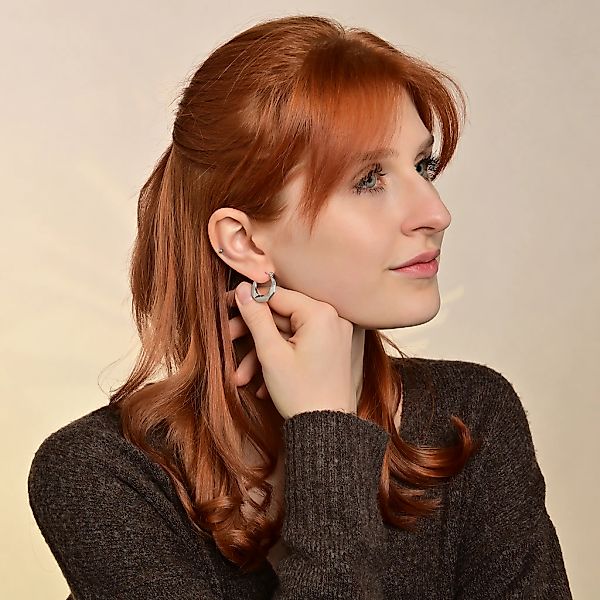 Adelia´s Klappcreolen "Damen Ohrringe – Klappcreole aus Edelstahl" Ein klei günstig online kaufen