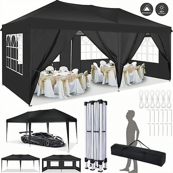 LUCKZON Pavillon 3x6m, Faltbar Pavillon Wasserdicht, günstig online kaufen