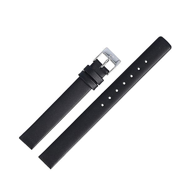 SKAGEN Uhrenarmband 12mm Leder Schwarz XS günstig online kaufen