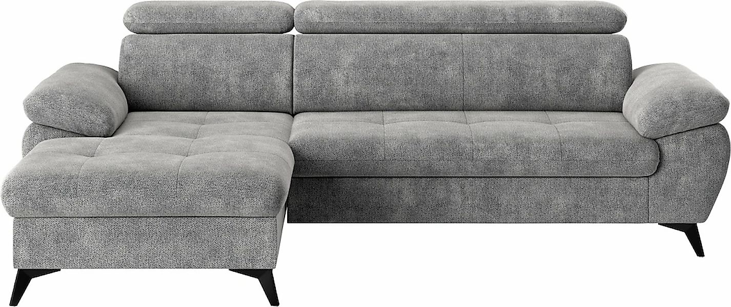 COTTA Ecksofa »Hudson L-Form« mit Kopfteilverstellung, wahlweise mit Bettfu günstig online kaufen