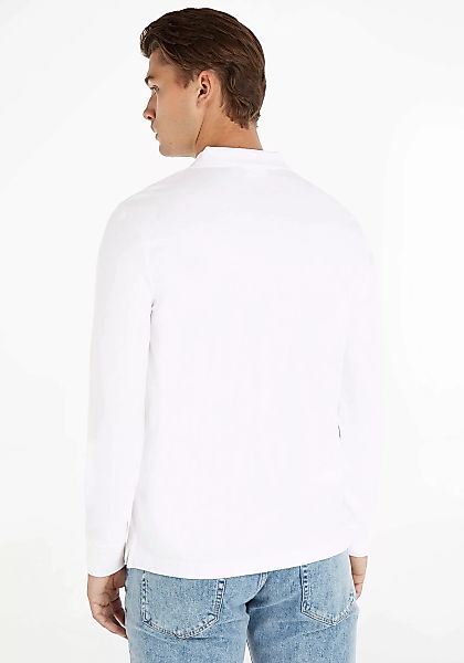 Calvin Klein Poloshirt STRETCH PIQUE LS POLO mit knopflosem Polokragen günstig online kaufen