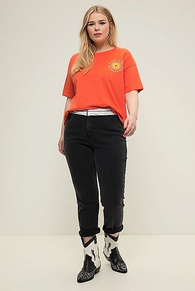 Studio Untold Funktionshose Mom-Jeans sichtbarer Anzug-Bund 5-Pocket günstig online kaufen