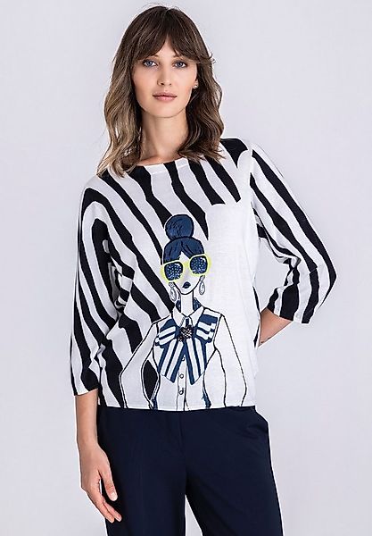 TUZZI Strickpullover mit Statement-Print günstig online kaufen