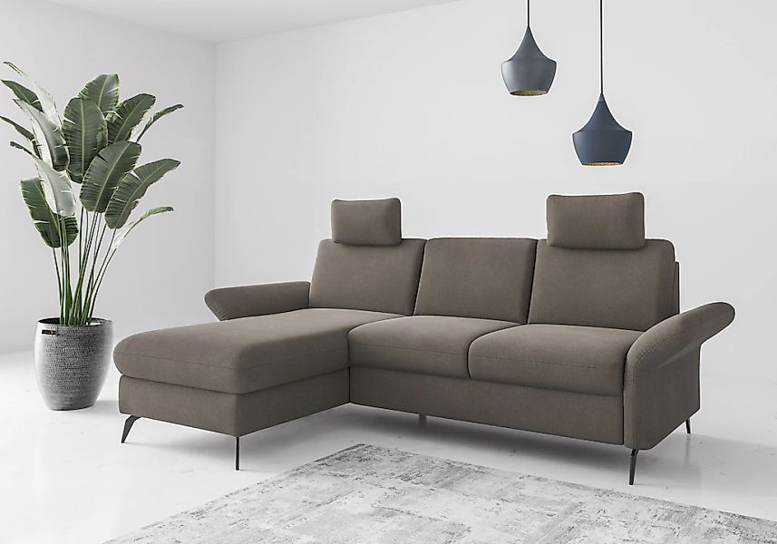 Home affaire Ecksofa "Rochelle", optional: Armteilverstellung, klappbar, Be günstig online kaufen