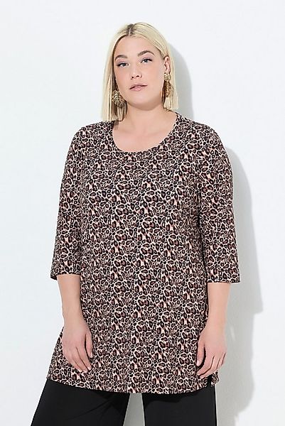 Ulla Popken Longshirt Longshirt A-Linie Rundhals 3/4-Arm günstig online kaufen