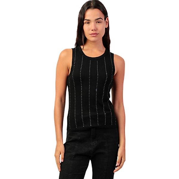 Admas  Tank Top Ärmelloses Top Lines With Stones günstig online kaufen
