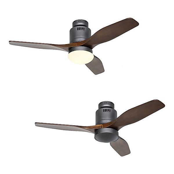 CASAFAN Energiespar Deckenventilator Aerodynamix Eco 112 cm Basaltgrau - Nu günstig online kaufen