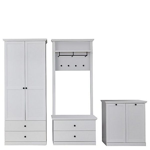ebuy24 Kleiderschrank BrandsonBaxter Garderobenmöbel 273 x 200 cm weiß. günstig online kaufen
