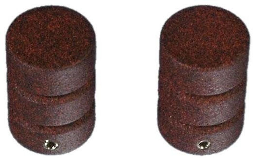 Liedeco Gardinenstangen-Endstück Zylinder mit Rille, Gardinen, günstig online kaufen
