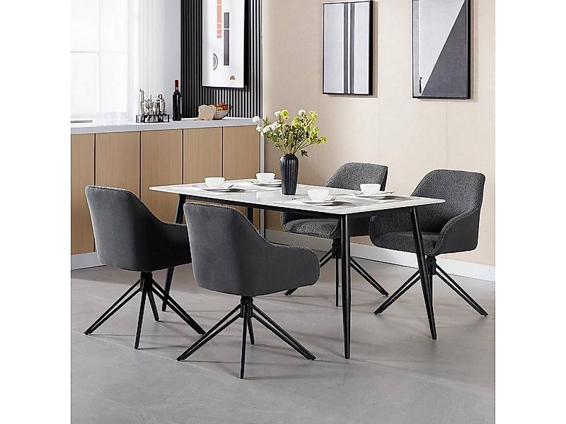 Woltu Esszimmerstuhl (Set, 4 St), drehbar mit Armlehnen Küchenstuhl Polster günstig online kaufen