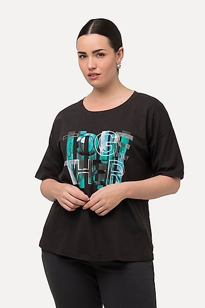 Ulla Popken T-Shirt T-Shirt Motiv Together Rundhals Halbarm günstig online kaufen