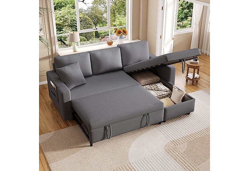 Ulife Schlafsofa Sofa-Chaiselongue links/rechts austauschbar, Sofa mit Schl günstig online kaufen